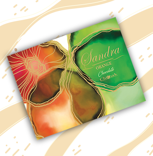 شکلات کادویی ساندرا مدرن پرتقال